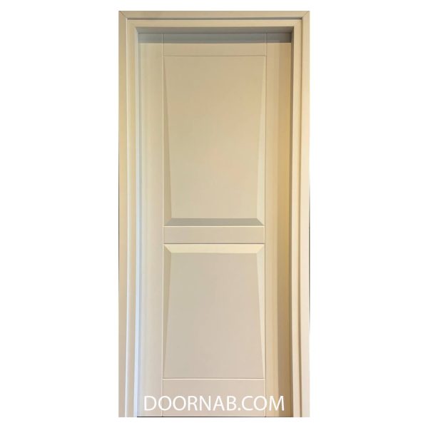 درب داخلی با روکش PVC برجسته سوپر مات سفید کد 1337