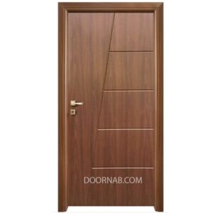 درب داخلی ارزان روکش PVC گردویی کد 1121