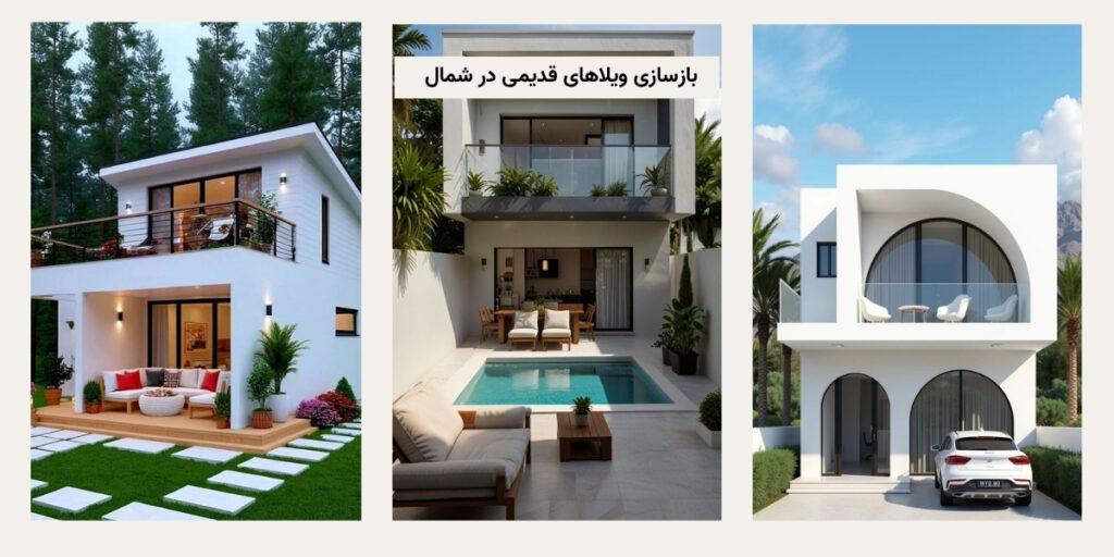 بازسازی ویلاهای قدیمی در شمال